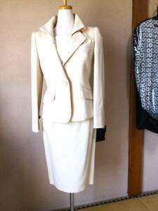 S*T*A*Cs tuck setup suit (. present . attaching ) beige size 38