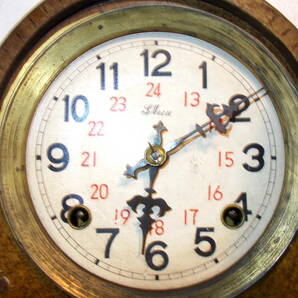 ◆古いアーチ型柱時計◆薇鍵巻振子式◆アンティークの画像7