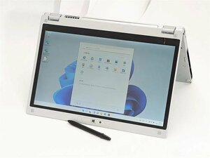 1円～ タッチ 累積使用時間短 中古美品 ノートPC Panasonic CF-MX5AFAVS 第6世代 i5 高速SSD 無線 Bluetooth カメラ ペン Windows11 Office