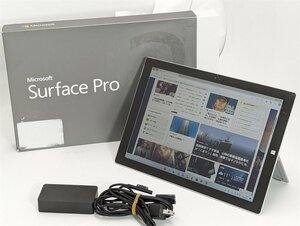 1 иен ~ оригинальная коробка есть Microsoft Surface Pro 3 Touch планшет no. 4 поколение Core i5 SSD256GB б/у хороший товар 8GB Bluetooth камера Windows11 Office