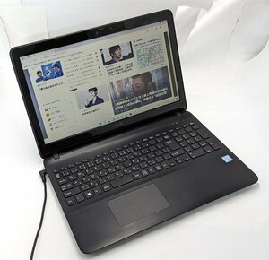 1円～ 即使用可 ノートパソコン 15.5型 Sony VAIO VJS151C11N 中古 第6世代 i5 8GB 高速SSD DVDRW 無線 Wi-Fi Bluetooth Windows11 Office