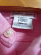 ラルフローレン 、ベビー 女の子 半袖綿シャツ、18М85、良品_画像2