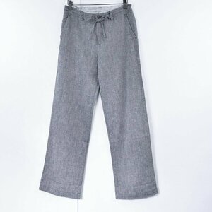 2271-24C0011★無印良品 良品計画 MUJI★コットンリネンドロスト パンツ ネイビー系 61cmサイズ 春夏 紺