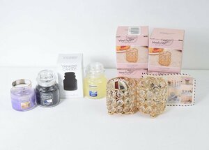 1265-24A0227★YANKEE CANDLE ヤンキーキャンドル★アロマ フレグランス ３個セット　おまけキャンドルホルダー付き　