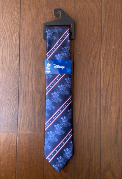 ディズニー ミッキーマウス ネクタイ ストライプ 新品