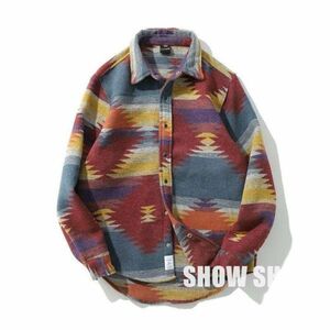 1！完売 厚生地 民族ネイティブ オルテガ メンズ ジャケット アウター 新品/EU発 /【SIZE/M 】1140