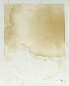 Hermann Nitsch Artwork Mixed media Cloth Signed 30×23.5 F:44×36.5 Hermann Nitsch, Painting, Oil painting, Abstract painting