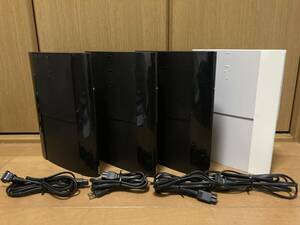 即決! 4台セット プレイステーション3 PS3 本体 CECH-4000B 250GB ブラック ホワイト