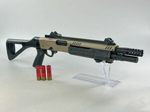 【裏SSS】BO Manufacture Fabarm STF 12 Compact ガスショットガン 新ロット FDE 3発 6発切替 検)M4 A1 M16 M4A1 M870 M500 SPAS M3 STF12