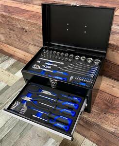  maintenance tool set tool 70 point + tool chest black EVA mat tray specification all sorts maintenance correspondence bike automobile DIY Sunday large . oriented 