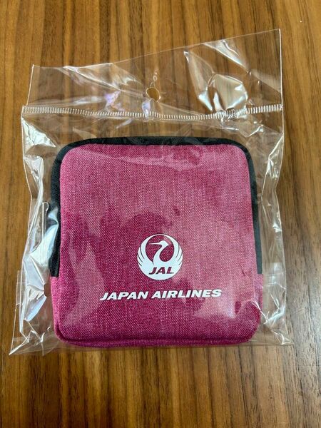 新品未使用 JAL リール付きポーチ　日本航空