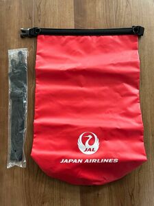 新品未使用 JAL 日本航空 スポーツショルダーバッグ 防水 撥水 レッド