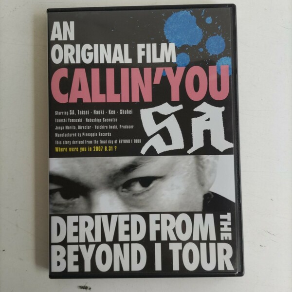 【ＤＶＤ/ミュージック】ＳＡ「An original film CALLIN’YOU Derived from The BEYOND I TOUR」2007年8月31日ライブ 全２０曲 ユーズド品