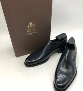 FRANCESCO BENIGNO Premium Classic GP4550-LU07 サイズ:6 ビジネスシューズ 革靴 ブラック フランチェスコ・ベニーニョ☆良品[76-0205-O5]