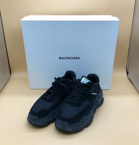 BALENCIAGA/バレンシアガ トリプルS ローカット スニーカー サイズ:28cm 品番:541642 メンズ ブラック ☆良品☆[75-0220-N3]