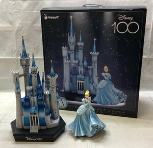 Happyくじ ハッピーくじ ディズニー Disney100 A賞 シンデレラ城 ＆ シンデレラ フィギュア ☆良品☆[34-0310-M5]