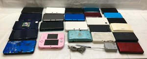 1円～【ジャンク・現状品】Nintendo NEW 3DS LL 4台/3DS LL 6台/3DS 5台/他 計 24台まとめ 動作不良/不明/難有り等 [292-0308-T2]