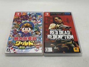 Nintendo Switch 2本セット 桃太郎電鉄ワールド 地球は希望でまわってる!/ レッド・デッド・リデンプション ☆良品☆ [231-0305-7T4]