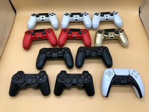 1円～ PlayStation コントローラー 11点 まとめ PS5 1点/PS4 8点/PS3 2点 【ジャンク・現状品】動作不良/不明/難有り等 [28-0311-2T5]