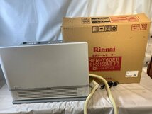 通電のみ確認 Rinnai リンナイ 温水ルームヒーター RFM-Y60EB パールホワイト ※リモコン欠品【現状品】[553-0325-O4]_画像1