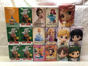 1円～ 未開封 フィギュア 17 点まとめ Qposket セーラームーン/ディズニー/プリキュア トムとジェリー ソフビ モルカー 良品 [34-0326-T5]