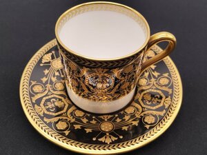 ☆ WEDGWOOD ASTBURY ウェッジウッド アストバリーブラック デミタス カップ&ソーサー 箱なし未使用 ☆