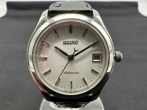 ●【稼働品/バンド社外】SEIKO セイコー 4S35-8000 自動巻き 裏蓋スケルトン スケルトンバック オートマチック メンズ腕時計●