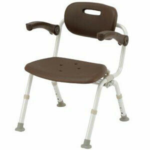  shower chair yu clear wide SP one touch folding N mocha Brown PN-L41522BR Panasonic eiji free bearing surface width 47