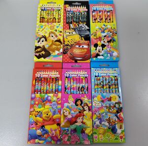 新品未開封 ディズニー 10色色えんぴつセット ６セット まとめ売り