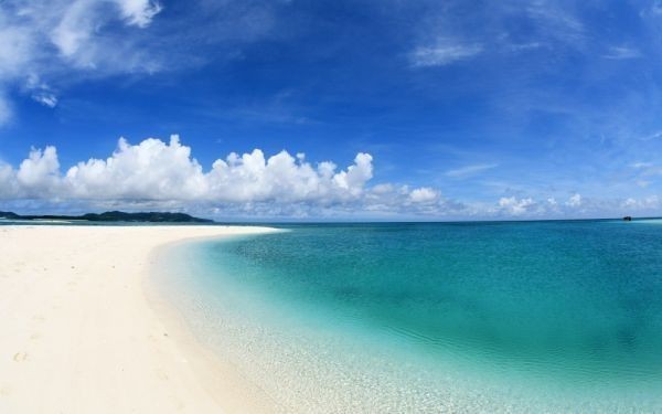 Освежающее море, небо и песчаный пляж Майорка Испания Море Обои в стиле живописи постер Очень большая широкая версия 921 x 576 мм (тип отклеиваемой наклейки) 056W1, печатный материал, плакат, наука, Природа