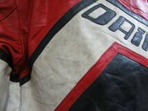 f8668-6 DAINESE ダイネーゼ vintage レザージャケット suzuki 80s 90s_画像4