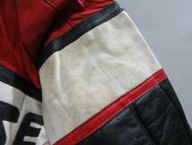 f8668-6 DAINESE ダイネーゼ vintage レザージャケット suzuki 80s 90s_画像5