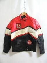 f8668-6 DAINESE ダイネーゼ vintage レザージャケット suzuki 80s 90s_画像1