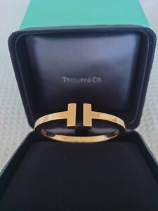 TIFFANY＆CO.★USED★￥1,155,000★ティファニー T スクエア バングルMサイズ/ＹＧ・ブレスレット・18Kゴールド・TIFFANY・滝沢眞規子