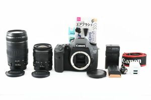 人気美品☆Canon キヤノン EOS 7D 超望遠 Wズームレンズセット 一眼レフカメラ