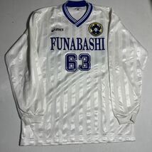 VIVAIO船橋SC vivaio funabashi1999 支給 着用 アシックス asics 定番シャドー ユニフォーム Oサイズ 白 ホワイト_画像1