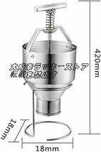 店長特選 ドーナツメーカーマシンフル 漏斗 ドーナツディスペンサー ステンレス製 キッチンペストリー焼き DIYツールまんまるい F1085_画像7