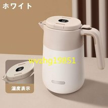 水筒 2000ml 魔法瓶 保温ポット 温度表示 湯沸かしケトル ポータブル ウォーターボトル ポット 316ステンレス鋼 真空 断熱 ☆レッド_画像10