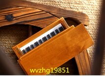 LYW776★ミニチュアピアノのオルゴール アンティーク ヴィンテージ インテリア 置物 木製 レトロ 楽器 エレガント_画像5