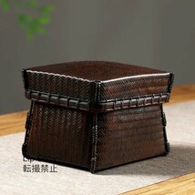 定番商品手作り 竹編煎茶籠 収納バッグ 煎茶道具 民芸職人_画像3