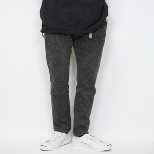 GRAMICCI × NANO UNIVERSE special order BONDING KNIT FLEECE one tuck pants [L] charcoal Gramicci Nano Universe fleece GMP-19F1192