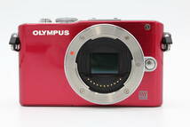 【ジャンク品】OLYMPUS オリンパス PEN Lite E-PL3 ピンク ボディ#BANA08727_画像1