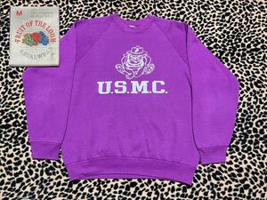 90'sスウェット USMC ミリタリー ヴィンテージ ビンテージ トレーナー USA製 ラグラン 80s アメカジ 