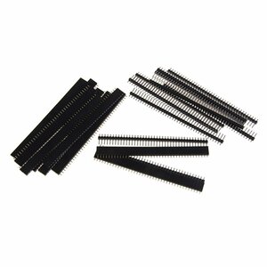 ★★ジェネリック 10pcs シングル40ピン オス＋メスストレートタイプ ピンヘッダー PCB用 2.54 mm