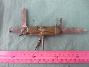 昭和レトロ　折畳みナイフ　五徳ナイフ　六徳ナイフ　古いナイフです　昭和のキャンプの必需品