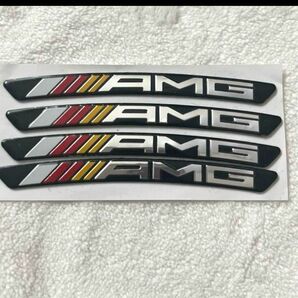 週末セール！AMG メルセデスベンツ ホイール ホイールリム 車用　カーデカールステッカーカーボンファイバーホイールリムレーシング