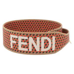 フェンディ ショルダーストラップ ロゴ ストラップユー キャンバス レザー FENDI ストラップ 黒