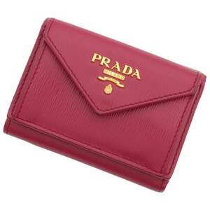 プラダ 財布 サフィアーノ コンパクトウォレット 1MH021 PRADA 三つ折り財布 コンパクトウォレット アウトレット品 【安心保証】