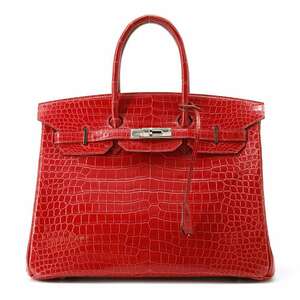 エルメス バーキン35 ブレイズ/シルバー金具 ポロサスシャイン □O刻印 HERMES Birkin ハンドバッグ 【安心保証】