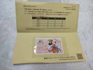 東京ディズニーリゾート オリエンタルランド パスポート 株主優待券　1枚　2024年6月30日まで【ME51】